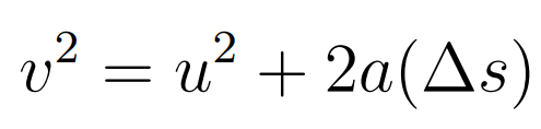 Kinematics Equation 4
