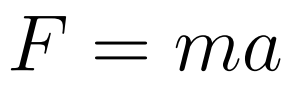 Newton's second law of motion IB Equation/Formula