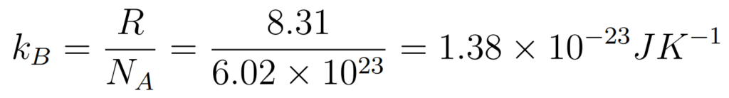 Boltzmann constant
