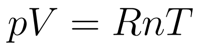 Equation of state of an ideal gas