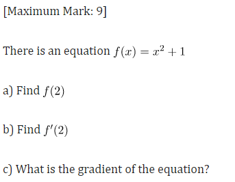 DifferentiationQuestion1